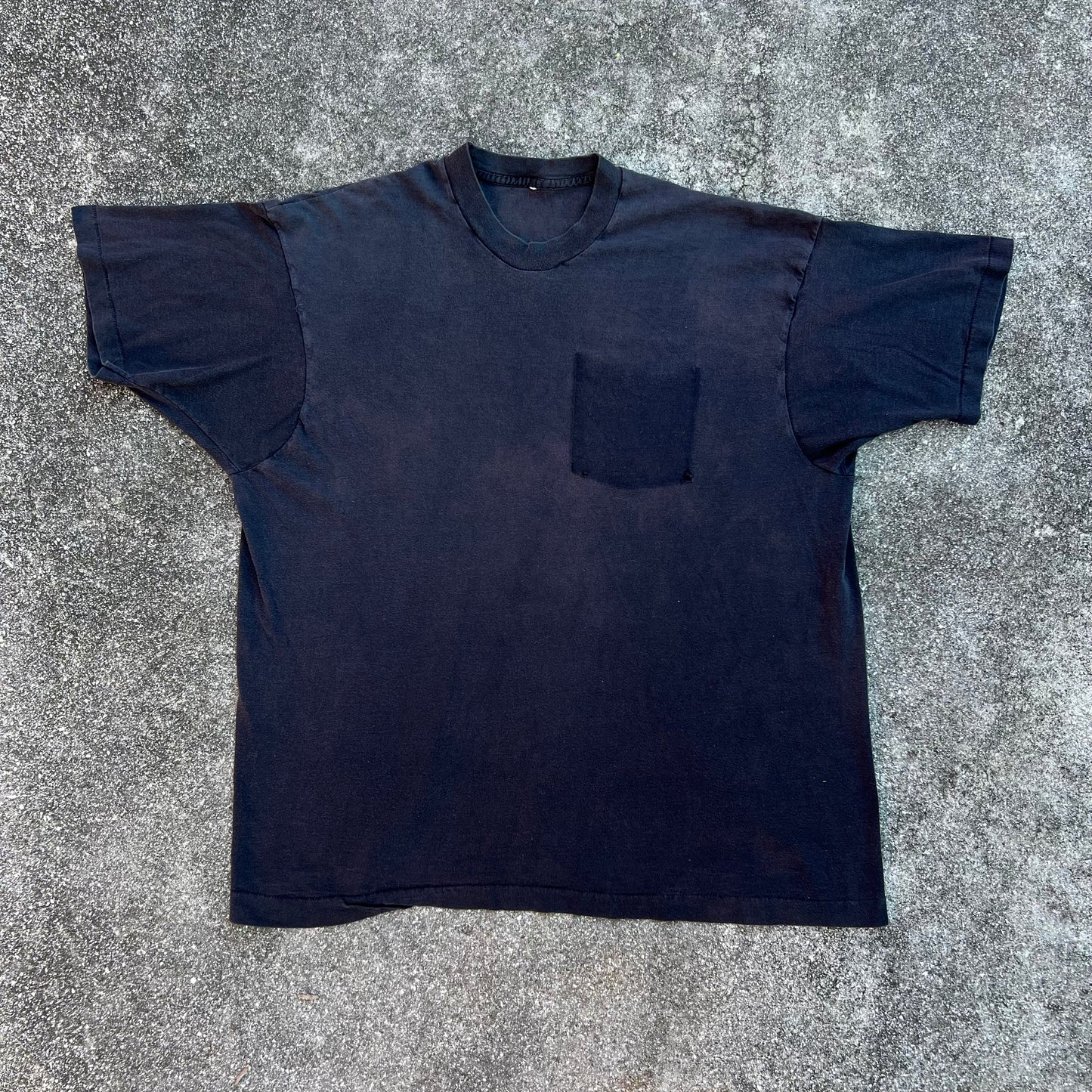 The Perfect Pocketless Faded Black Tee