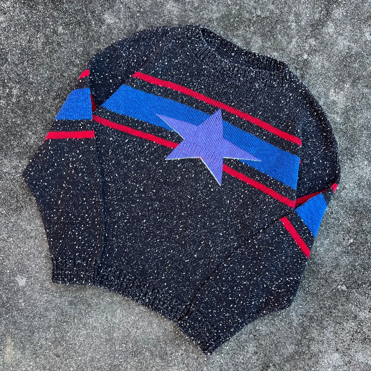 Hand Printed Star Sweater