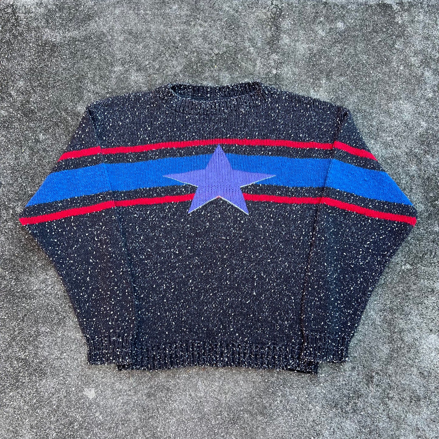 Hand Printed Star Sweater