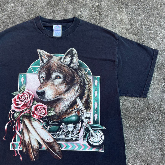 Wolf Motorcycle Tee