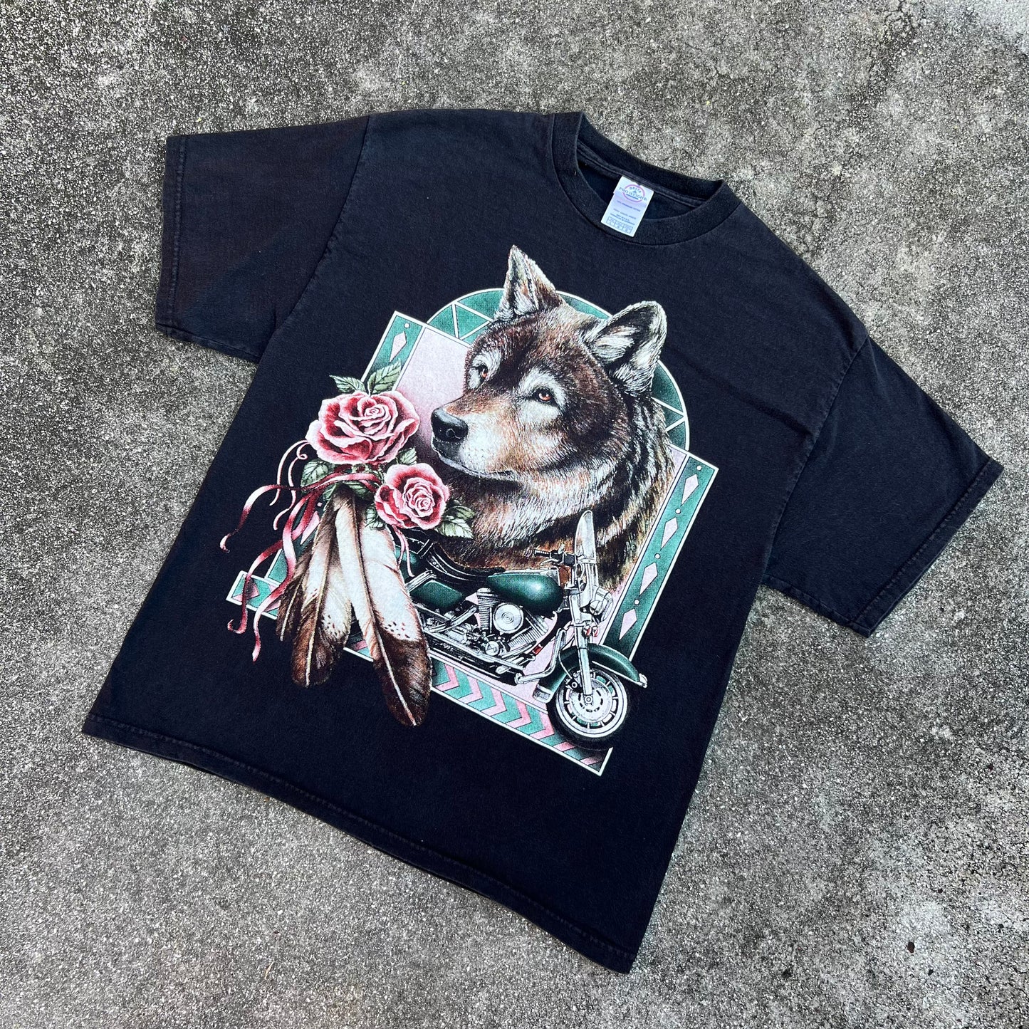 Wolf Motorcycle Tee